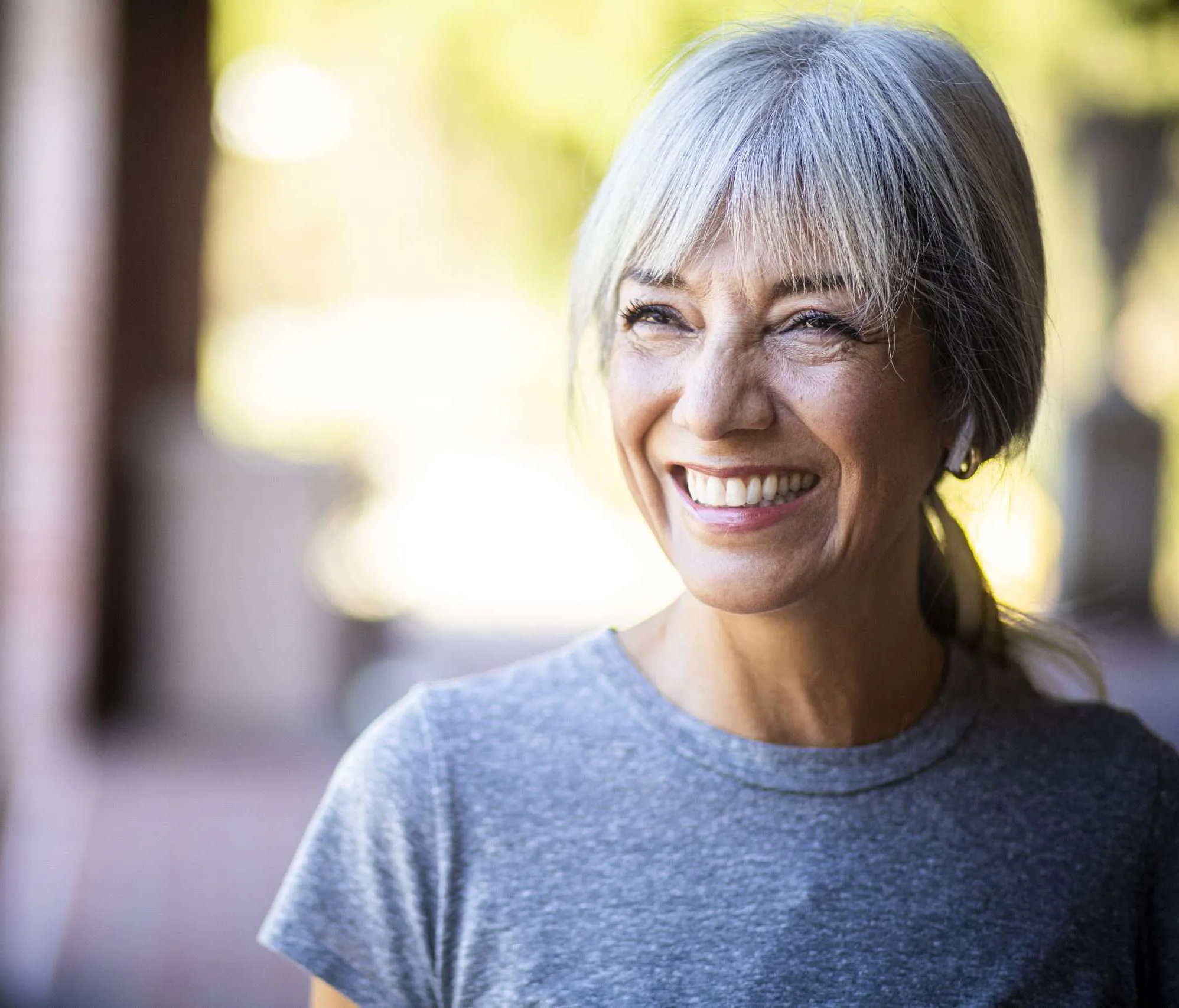 Healthcare professional consulting with a patient about long-term care options